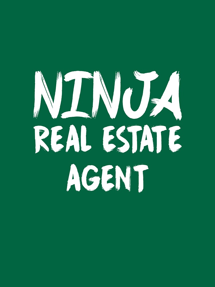 "Ninja Real Estate Agent" Unisex TShirt by AlwaysAwesome Redbubble