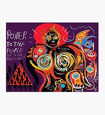 Power to the people Street art Graffiti Photographic Print