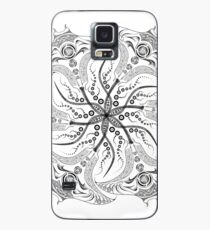 Manta Ray Spiral Mandala Tribal and Native Style Print - Large Scale Print - 50"x50" Case/Skin for Samsung Galaxy