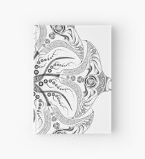 Manta Ray Spiral Mandala Tribal and Native Style Print - Large Scale Print - 50"x50" Hardcover Journal