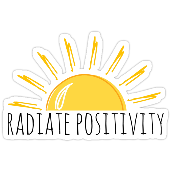 Radiate Positivity Stickers By Ali Hilker Redbubble