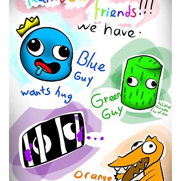 rainbow friends  Poster for Sale by Memingful