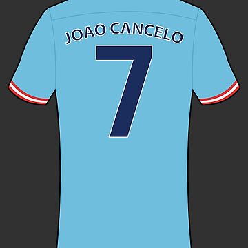 Joao Cancelo football jersey with number 7 Sticker for Sale by