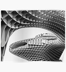 Metropol Parasol in Mono Poster