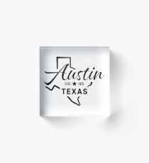Austin Texas Acrylic Block