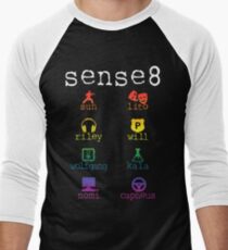 Sense8 Men's Baseball ¾ T-Shirt
