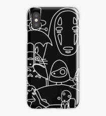 Ghibli in black iPhone Case