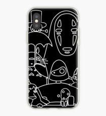 Ghibli in black iPhone Case