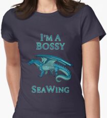 Ich bin ein Bossy SeaWing Tailliertes T-Shirt für Frauen