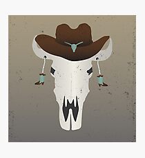 Cowboy Skull Photographic Print