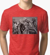 The First Doctor and the Zarbi Tri-blend T-Shirt