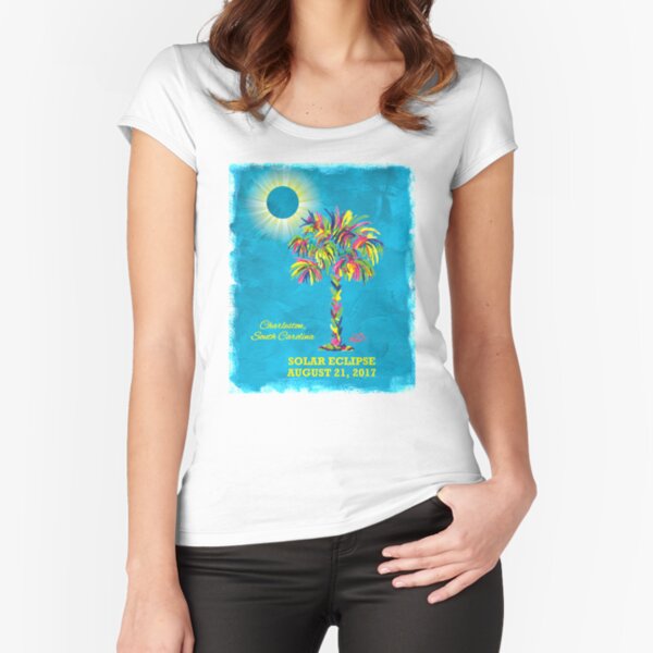Solar Eclipse 2017 - South Carolina Fitted Scoop T-Shirt
