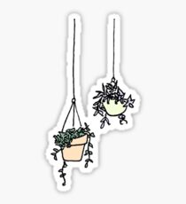 hanging planters Sticker