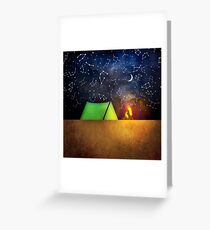 Ich möchte Camping gehen Grußkarte