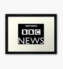 Trump BBC News Framed Print