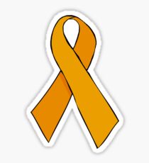 Orange Awareness Ribbon Sticker