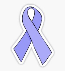 Periwinkle Awareness Ribbon Sticker
