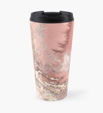 Rose Gold Marble Travel Mug