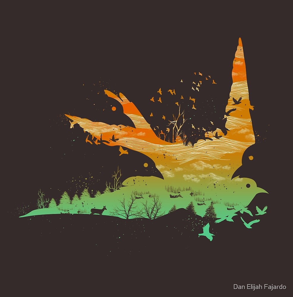 "Fly Back Home" by Dan Elijah Fajardo Redbubble