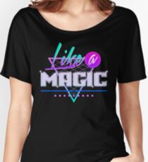 Wie eine Magie (schwarzer Hintergrund) Loose Fit T-Shirt