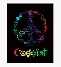 COEXIST Photographic Print