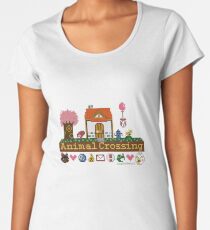 Animal Crossing Pixel house Women's Premium T-Shirt