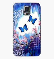 Blue Butterflies Case/Skin for Samsung Galaxy