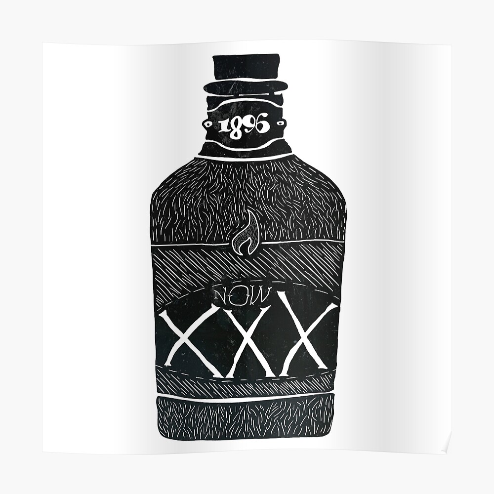 Alcohol Bottle Xxx Poster By Lasimatteo Redbubble 3562