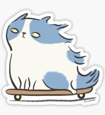 Speed Demon - Skateboarding Kitty Cat Sticker