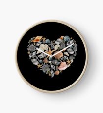 I saw some sea shells Clock