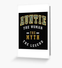 Auntie The Legend Greeting Card
