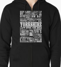 YORKSHIRE SAYINGS Zipped Hoodie