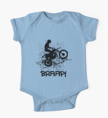 Motocross Dirt Bike Racing Mud Splatter Biker Graphic One Piece - Short Sleeve