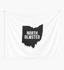North Olmsted, Ohio Silhouette Wall Tapestry