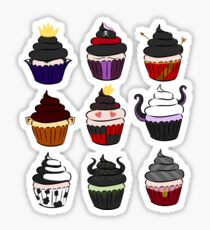 Villains cupcakes Sticker