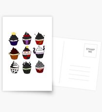 Postales Cupcakes de villanos