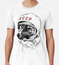Laika, Weltraumreisende Männer Premium T-Shirts