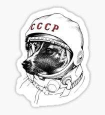 Laika, space traveler Sticker