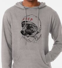 Laika, Weltraumreisende Leichter Hoodie