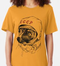 Laika, space traveler Slim Fit T-Shirt