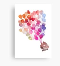 WaterColour Up House Canvas Print