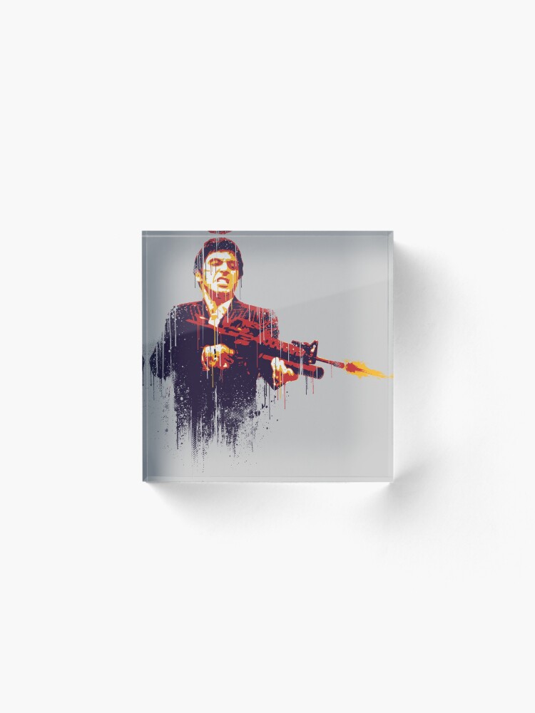 Alternate view of Scarface Acrylic Block