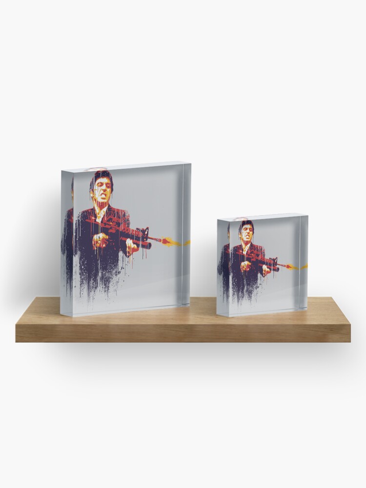 Alternate view of Scarface Acrylic Block