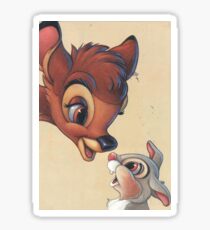 Sweet Bambi and Thumper Sticker
