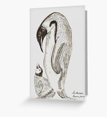 Mother and Chick. !! Greeting Card