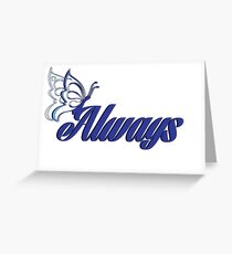 Caskett blue butterfly Greeting Card
