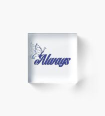 Caskett blue butterfly Acrylic Block