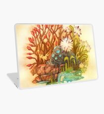 Teto and Baby Ohmu Watercolor Homage to Nausicaa Studio Ghibli Laptop Skin