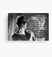 LIKE TEARS IN RAIN... - quote Metal Print