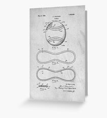 Baseball original patent art Greeting Card